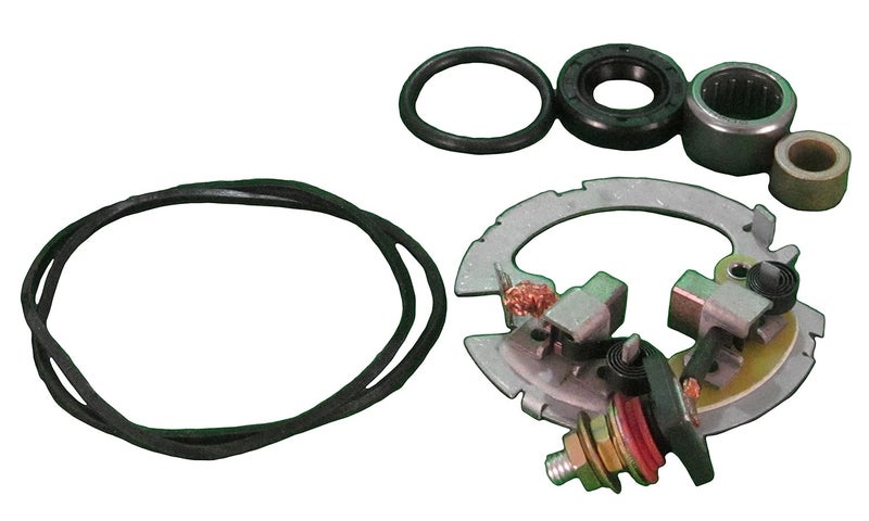 New Premium Mitsuba 2 Brush Holder Starter Repair Kit Compatible with Yamaha Suzuki Polaris Replaces SM-13 SM-8224 SM-8241 SMU9114
